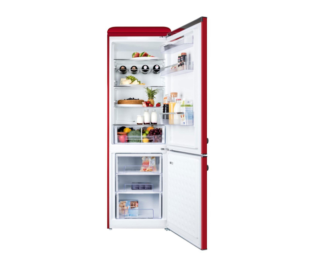 Lodówka ETA Storio 253190030E 192cm Czerwona Retro 300L - 1522782 - zdjęcie 3